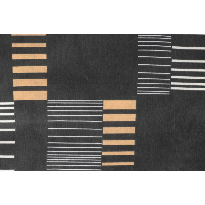 Luxurious Quilt Cover Set, Anthracite & Gold | 65% Cotton / 35% Polyester, 120 Thread Count | Includes 2 Pillowcases (19.7 x 31.5) | Machine Washable, Elegant Design with Button Closure