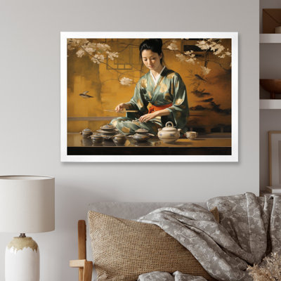 «Asian Art Tea Cerémonie III», reproduction d'art sur toile