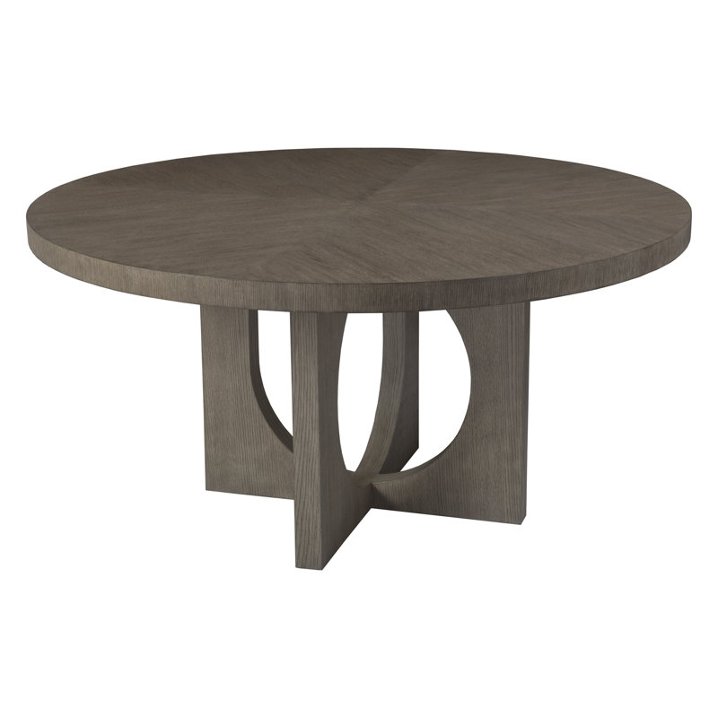 Cappuccino Grey Oak Round Dining Table