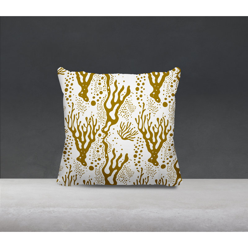 Barnon Reversible Throw Pillow, Gold