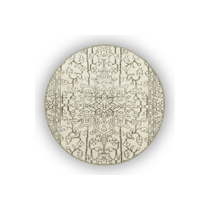 Beige And Luxury Themed Traditional Motif Patterned Vintage Decorative Carpet, Runner 2'6" x 6'7"
