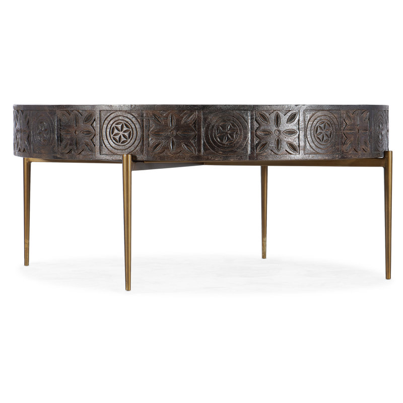 Chiseling Solid Wood Top Coffee Table
