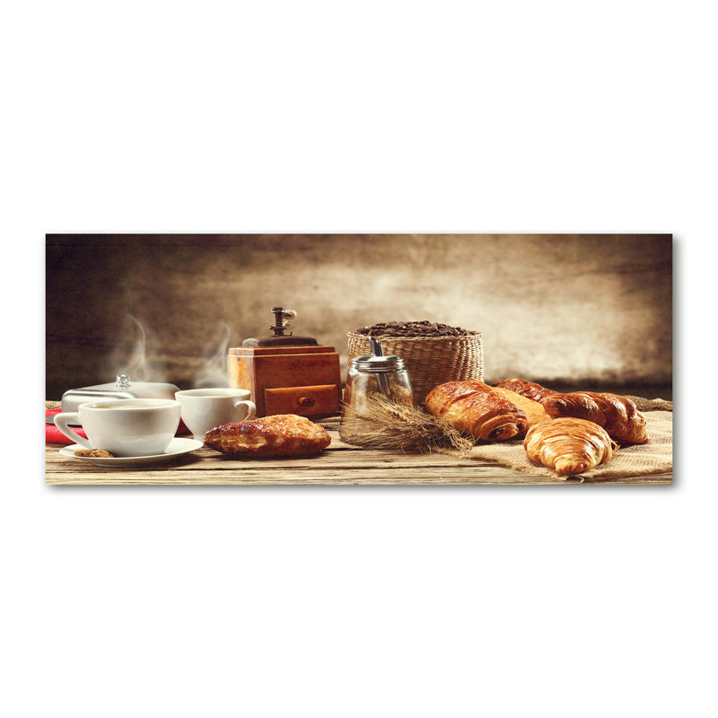 Breakfast - Print, 50cm H x 125cm W x 2cm D, Wrapped Canvas