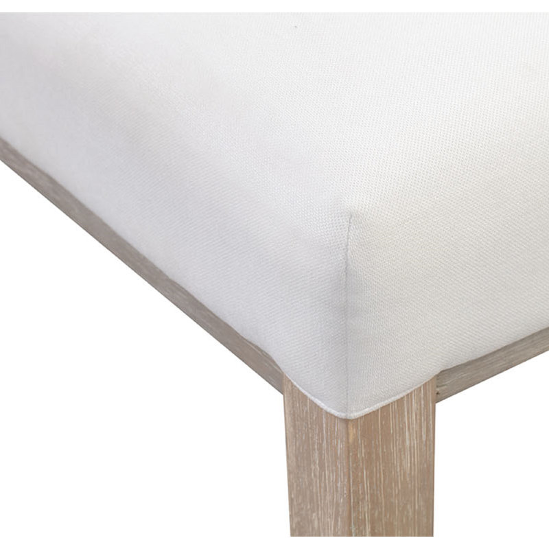 Upholstered Dining Chair, White