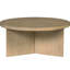 Table basse ronde en placage massif avec grège récupéré et motif, 36 po de largeur, 16,5 po de hauteur, facile à nettoyer, assemblage requis en grège, 36 po, H 16,5 po, nécessaire-767945834
