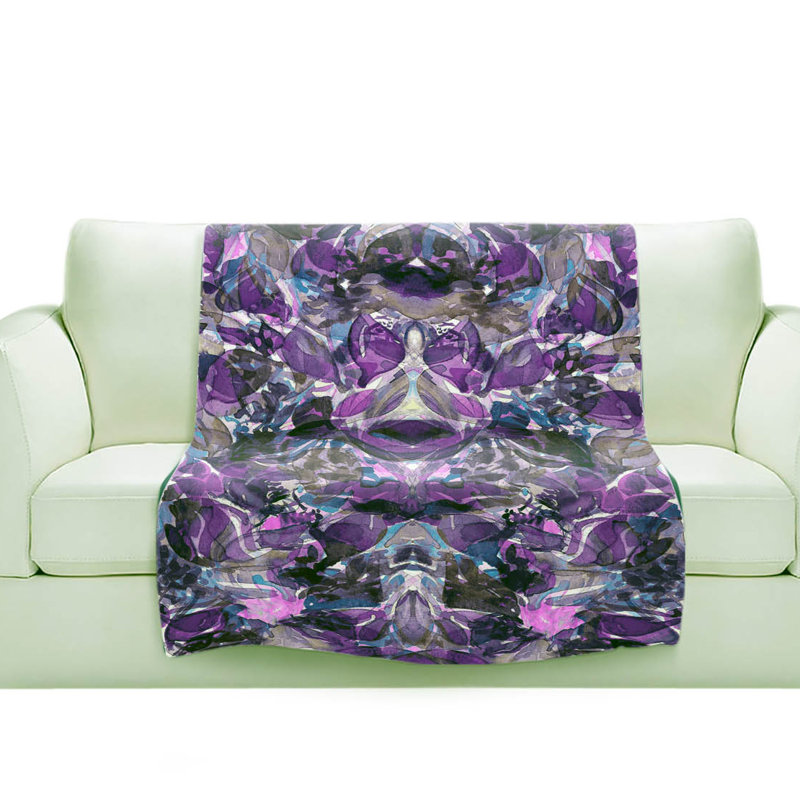 Couverture sherpa douce enchanted forest vii, l 68 po x L 80 po