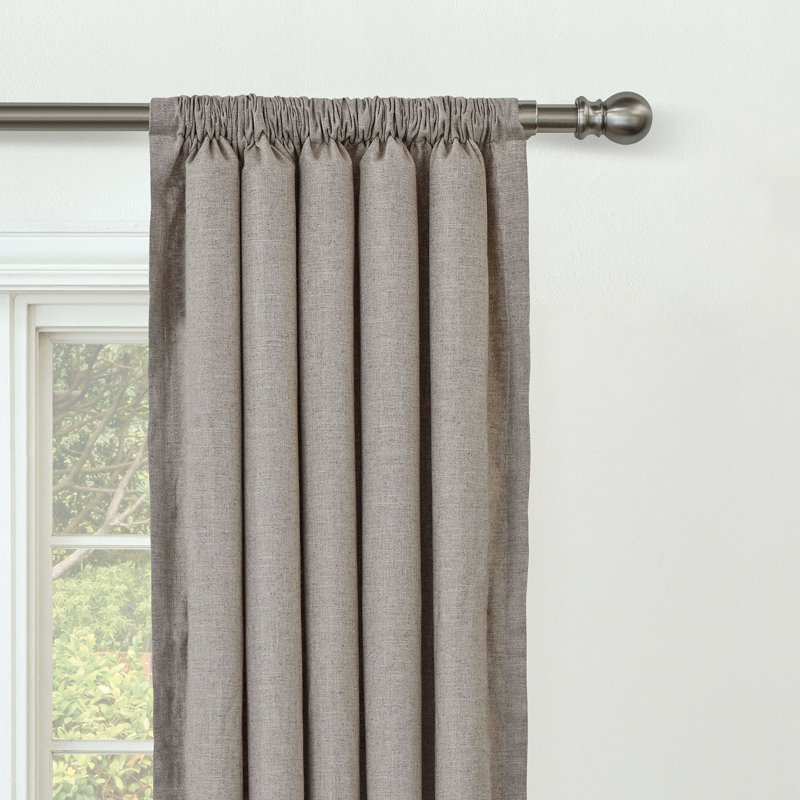 Brisa Room Darkening Curtain, Indigo, 96" W x 84" L
