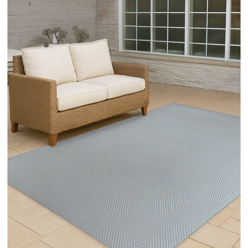 Tapis d'extérieur antidérapant Eye Chev, Rectangulaire 8 pi x 10 pi