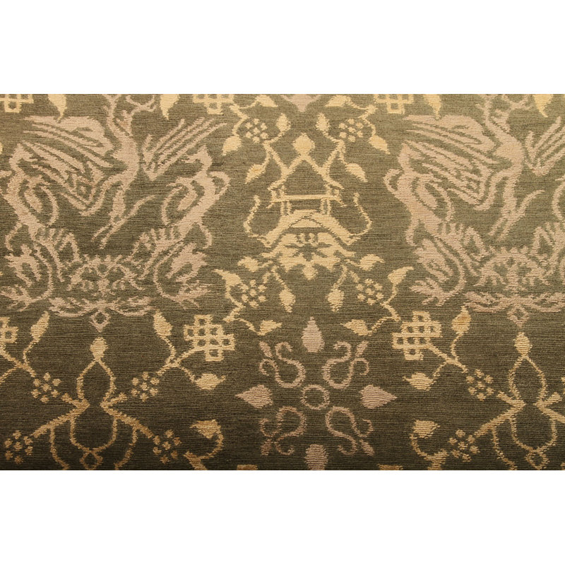 One-of-a-Kind 4'2" X 6' Hand Knotted Area Rug