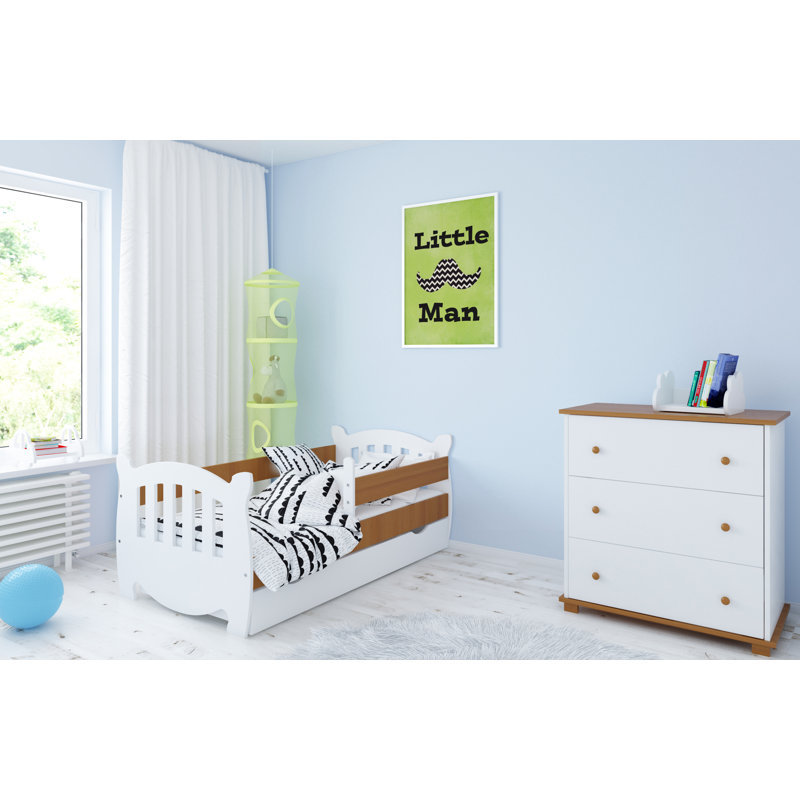 Langston Cabin Bed with Storage Included, 80 x 140 cm, Alder