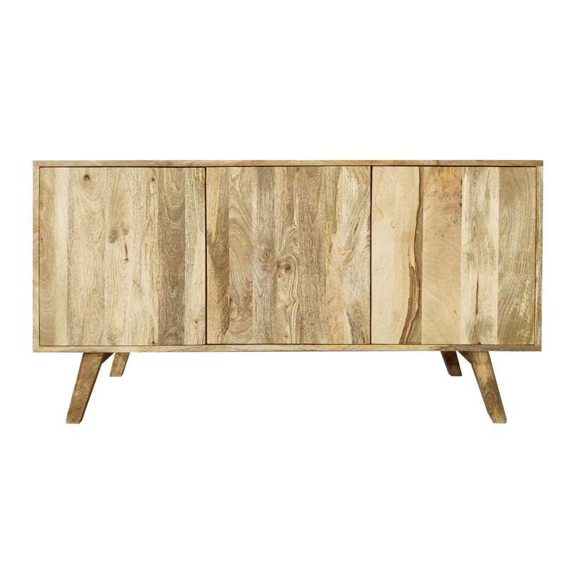 Crowell 120cm Solid Wood Sideboard, Natural