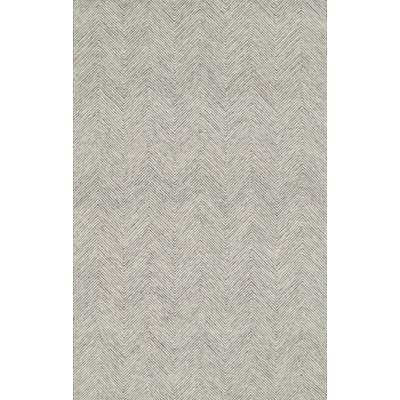 Chevron Handmade Tufted Wool Beige Area Rug