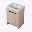 Meuble-lavabo autoportant avec lavabo en résine