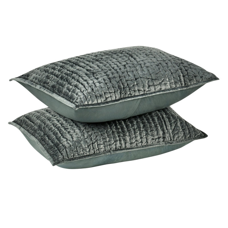 Dimitry Polyester Zipper Sham, Standard, Bay Green