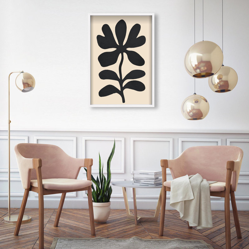 Oliver Gal Under Dark Skies II Abstract - Luxury Shadowbox Framed Wall Art, 25.5" H x 17.5" W, White