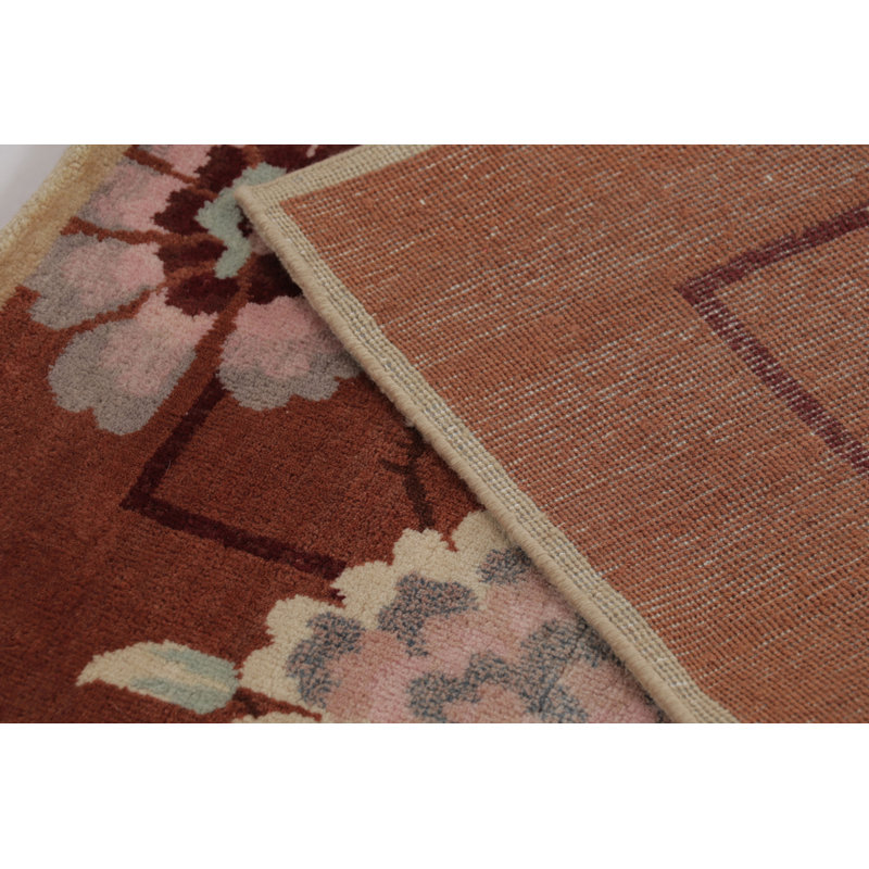 Art Deco One-of-a-Kind 3'0X5'0 Hand Knotted Area Rug