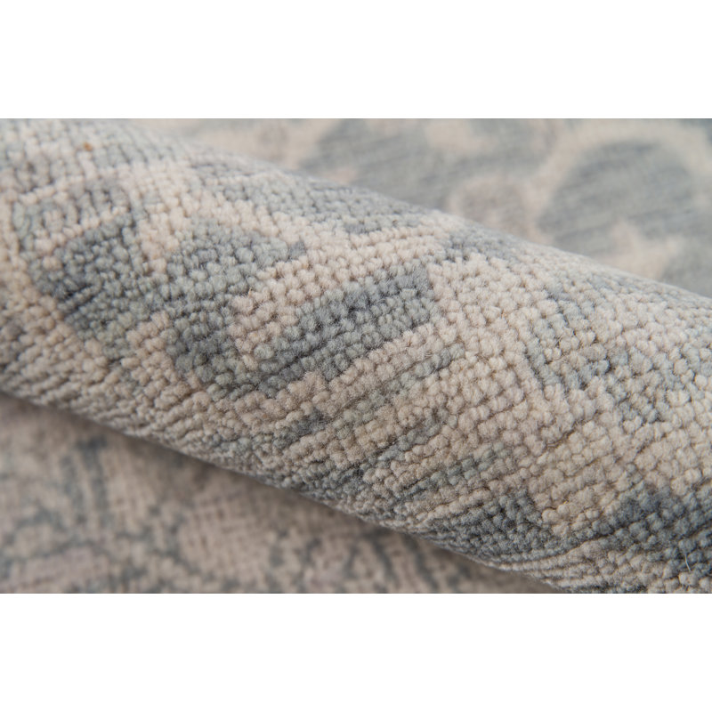 Banaras Wool Oriental Area Rug, Rectangle 9'6" x 13'6"
