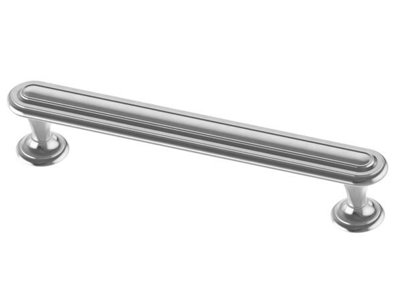 3" Emblem Bail Pull Heirloom Silver