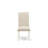 6 Piece Dining Table Set Contains a Rectangle Kitchen Table and 4 Light Beige Linen Fabric Upholstered Chairs with a Bench, 36x60 Inch, Linen White-78871916-78871954-25523508