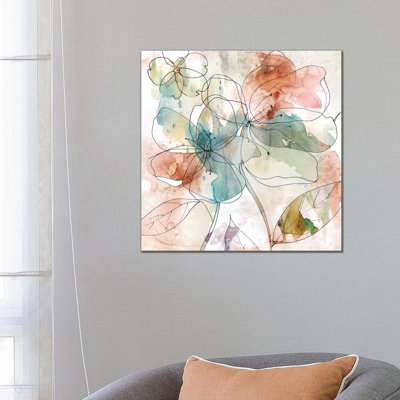 Floral Flow II by Carol Robinson - Wrapped Canvas Print