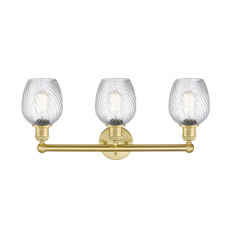 Éclairage pour meuble-lavabo 3 lumières 23 pouces Orianne, Or satiné