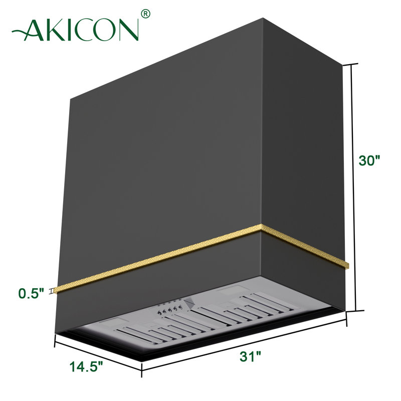 Hotte Akicon 600, Noir / or
