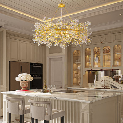Lustres en cristal modernes pour salle à manger, îlot de cuisine