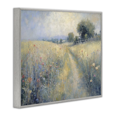 Path Through Wildflower Field Framed Giclee, design by LSR Creative Studio