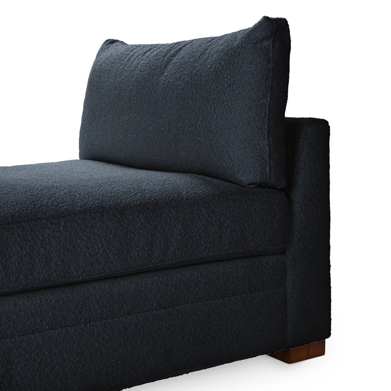 Audrey Upholstered Fabric Daybed, Rise Navy Performance Upholstery