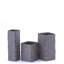 Vase en métal gris fer tissé-1560034916