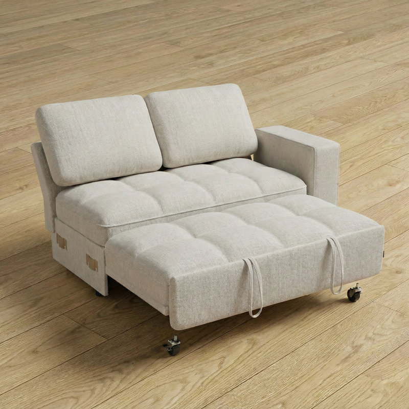 Canapé-lit inclinable de 105 po, Beige