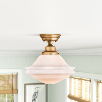 Mandy Glass Semi Flush Mount