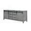 Meuble-lavabo double gris cendre 80 po X P 22 po D