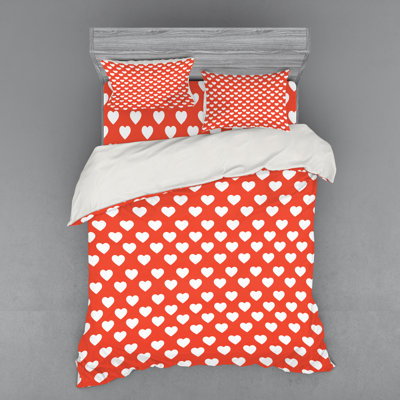 Valentine's Day Modern & Contemporary Geometric Shapes Duvet Cover