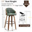 Swivel Upholstered Counter Stool-36907389-36907387