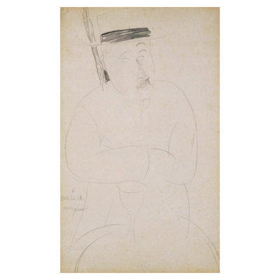 Portrait d'Adolphe Basler par Amedeo Modigliani - Estampe numérique