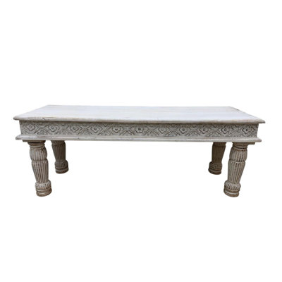 Wood  Carved Bench