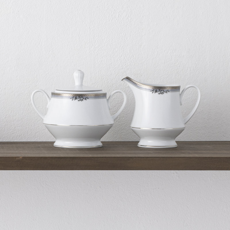 Noritake Laurelvale Sugar & Creamer Set