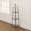 134 cm H x 34 cm W Solid Wood Etagere Bookcase