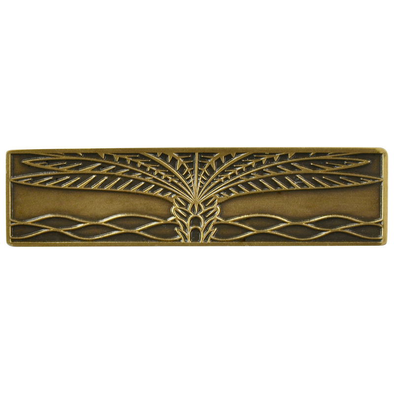 Tropical Bar / Handle Pull, Antique Brass