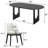 7 - Piece Oval Solid Wood Dining Set-1157752318