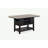 1Pc Counter Height Table With Storage Drawers Wine Rack Open Shelf  Finish Dining Room Wooden Furniture-624383733-624383732