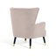 77Cm Wide Plush Velvet Modern Wingback Chair and Ottoman-1280335010-1281189396