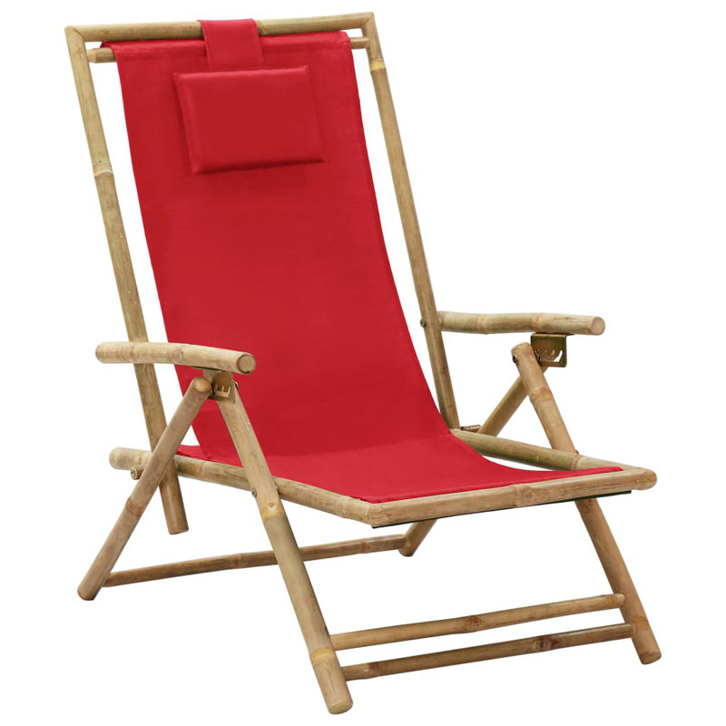 Chaise de patio Miltrud, Rouge