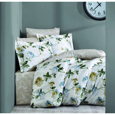 Cotton Floral Duvet Cover Set