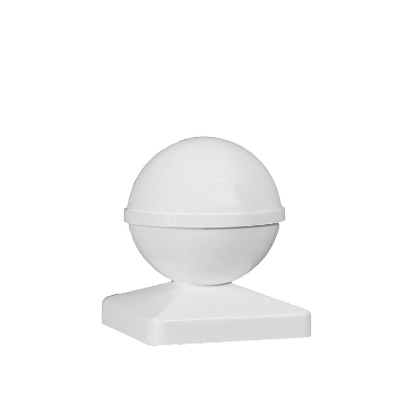 Classy Caps White Vinyl, 5.5" H x 5.25" W x 5.25" D