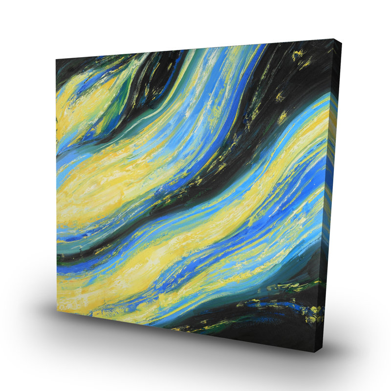 Liquid magic wave - 32"x32" art on canvas