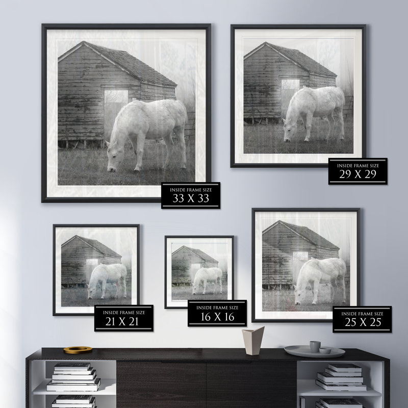Misty Pasture - reproduction de cadre photo, H 26,5 po x l 26,5 po x P 1,5 po