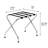 Folding Metal Luggage Rack