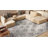 Freman Hand Woven Wool/Cotton Geometric Rug in Ivory/Gray-1610105697